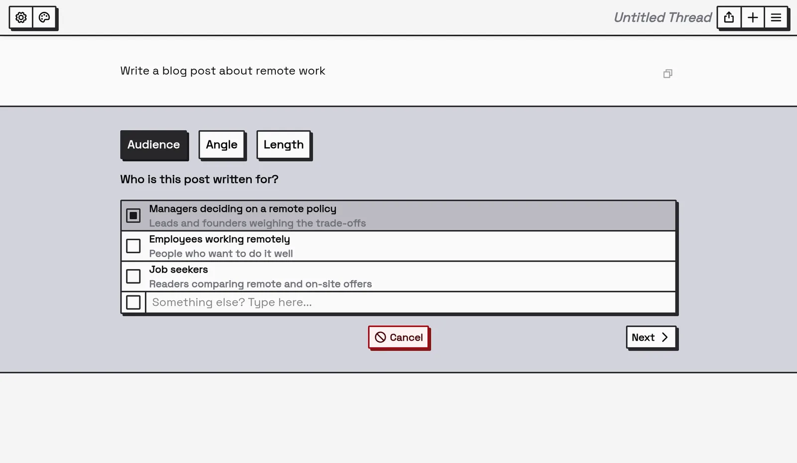 Prampto: the questions asked about a vague prompt